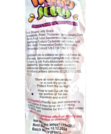 Jelly Fruits Fruity Jellies x2 Bags Fruity sweets Tik Tok Challenge (600 grams - 30 fruit pieces) Halal Fat Free Kids Party Bgs - Buy Online on GoSupps.com