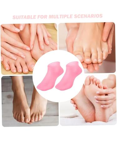 4 Pairs Silicone Moisturizing Gloves & Socks Set Anti Slip Spa Socks and Gloves 2 Colors Hands Feet Skin Care High Elasticity Gloves and Socks for Foot Hand Softening Dry Cracked Socks Gloves - Buy Online on GoSupps.com