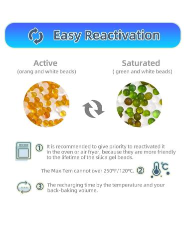 Buy Wisesorb 2Pcs 500g Indicating Silica Gel Packs - Rechargeable Desiccant Moisture Absorbers for Gun Safe and Storage Control - International Shipping Available - Buy Online on GoSupps.com