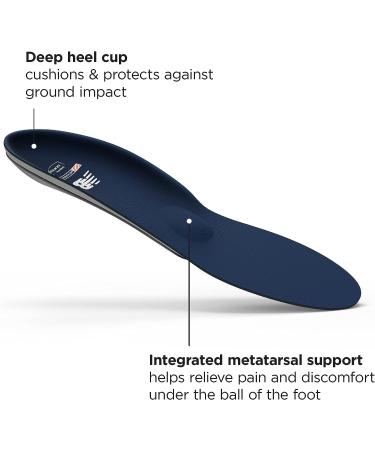New Balance Casual Shoe Inserts with Arch and Metatarsal Support - Poseidon - Size 9.5-11 Men / 10.5-12 Women - Buy Online on GoSupps.com