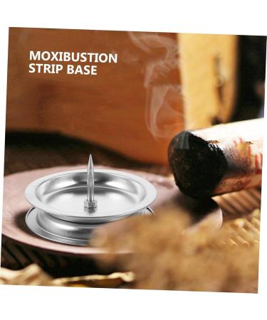 Minkissy 2-Piece Moxa Stick Holder Rack | Stainless Steel Moxibustion Base for Home Use | Metal Mopa Burner Stand - Buy Online on GoSupps.com