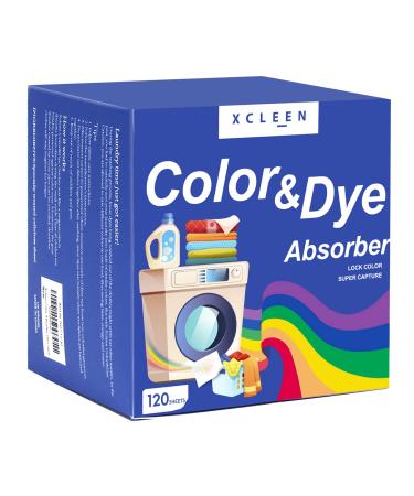 Color Absorber Laundry Sheets 120 Count Dye Catcher to Prevent Clothes from Smearing Fragrance Free Color Trapping Sheets for Home School or Apartment 1 Count (Pack of 120)