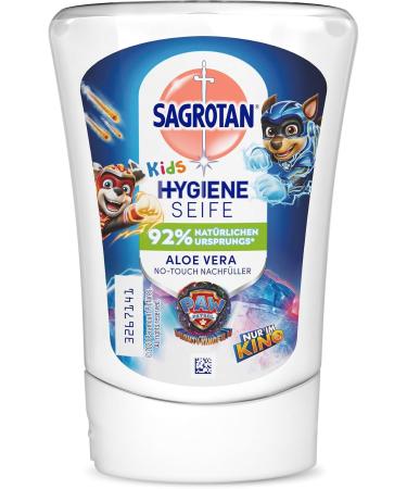 Sagrotan No-Touch Kids Refiller Aloe Vera - Paw Patrol Edition | 5 x 250 ml Automatic Soap Dispenser Hand Soap (1.25 L) - International Shipping Available - Buy Online on GoSupps.com