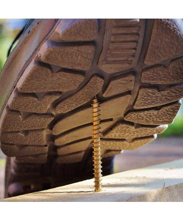 Tuffior Puncture Resistant Flexible Steel Plate Warm Felt Insoles - Nail Proof Safety Work Shoes - Large Size - 1 Pair Insoles & 1 Pair Heel Cushions - Buy Online on GoSupps.com