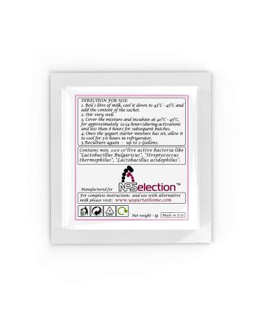 Yogurt Starter Cultures - 12 Freeze-Dried Acidophilus Sachets for Homemade Yogurt - Buy Online on GoSupps.com