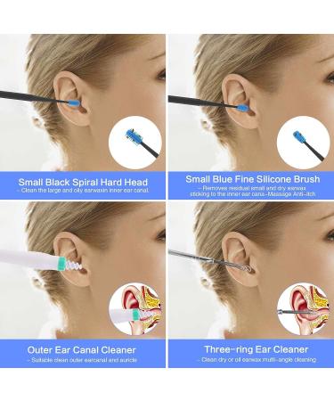 Voraiya 4-in-1 Earwax Remover Kit | Q-Grips Ear Wax Remover Tool with 16 Replaceable Heads - Silicone, Safe, Soft, Reusable Ear Cleaner - Buy Online on GoSupps.com