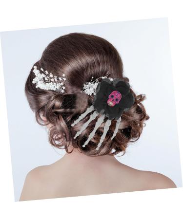 minkissy Halloween Decor Halloween Hair Clips for Women Halloween Hair Accessories for Women Halloween Accessories for Women Goth Hair Clips Halloween Barrettes Women's Skeleton Cloth Props - Buy Online on GoSupps.com