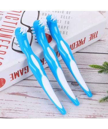 Healifty 3pcs Retainer & False Teeth Cleaning Brush - Double Head Design for Travel & Home | Denture Care Brush - Best for Oral Hygiene - Buy Online on GoSupps.com