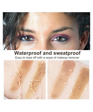 Dual Color Eyebrow Stamp Stencil Kit - Waterproof One Step Brow Powder Stamp with 24 Reusable Stencils and Tools - Medium Brown & Light Brown - Buy Online on GoSupps.com