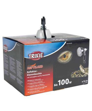 TRIXIE UV-B radiation amplifying clamp lamp for terrariums with protective grille 76070 75 watts with switch E27 socket 14 x 17 cm - Buy Online on GoSupps.com