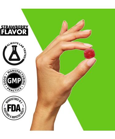 Premium Extra Strength Vitamin B-Complex Energy Vegan Gummies | Gluten-Free & Gelatin-Free | Non-GMO | Natural Energy Support & Focus | Boost Energy & Mood - Strawberry - Buy Online on GoSupps.com