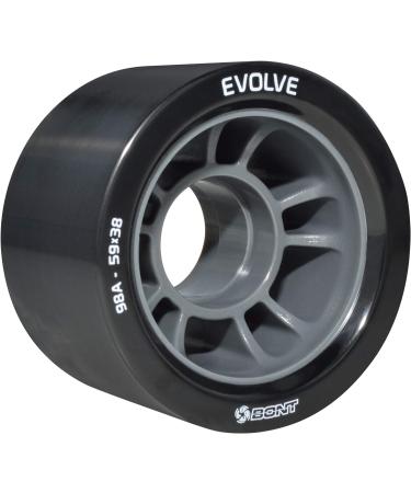 Bont Evolve Roller Derby Skate Wheel - Indoor Roller Skate Wheels - 88A 92A 95A 98A - Pack of 4 (Red/Black/Blue/Purple) - Buy Online on GoSupps.com