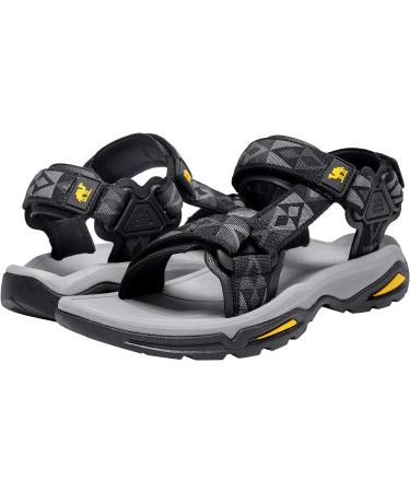 CAMEL CROWN Men's Waterproof Hiking Sandals with Arch Support - Black, Size 11 - Buy Online on GoSupps.com