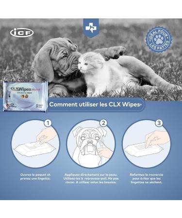 Livisto CLX Wipes for Dogs & Cats | Hygienic Cleaning - 20 Pocket Wipes | International Shipping - Buy Online on GoSupps.com