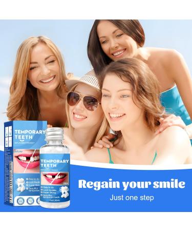 PGonline Temporary Tooth 30g Tooth Repair Kit Dental Plasters Fixed Dental Beads Temporary Teeth False Tooth for Missing Broken Teeth Dental Filling Material - Buy Online on GoSupps.com