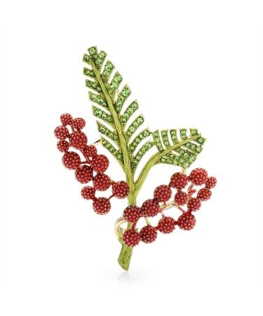 Pin Jewelry Gifts for Women Ladies Fashion Accessories Ladies Elegant Luxury Hawthorn Brooch Cubic Zirconia Flower Shape Wedding Banquet Brooch Brooch Brooches & Pins