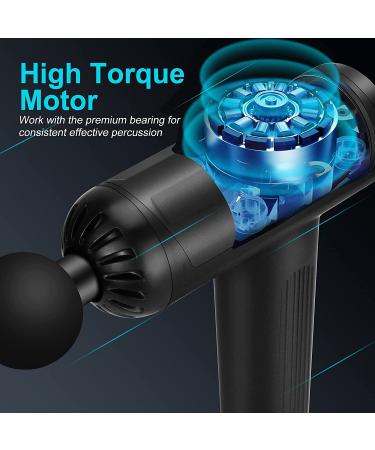 Deep Tissue Massage Gun - 30 Speed Quiet Muscle Percussion Massager for Athletes - 10 Heads Back Neck Hammer Massager (Black) - Buy Online on GoSupps.com