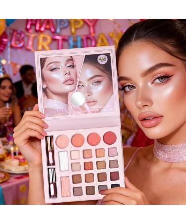 Palette de fards paupi res de maquillage avec 24 couleurs en effet mat brillant et nacr pour la beaut de fards paupi res de maquillage | pour femmes et filles pour f tes d'Halloween voyage - Buy Online on GoSupps.com