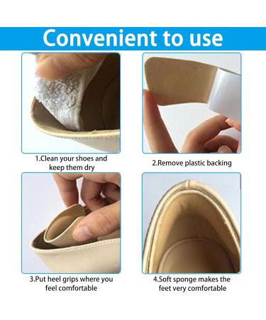 9 Pairs of Heel Cushion Inserts - Heel Protection & Filler Pads for Loose Shoes - Multicolored Shoe Heel Holders - Buy Online on GoSupps.com