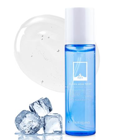 Alaska Aqua Toner | Korean Skin Care Toner for Face w/Hyaluronic Acid & 14 Botanical Ingredients | Gentle Facial Toner for Aging Skin | Moisturizing Toner Gel (3.38 fl oz)