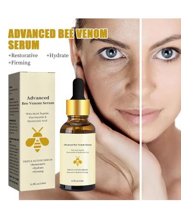 Advenced Bee Venom Anti-Wrinkle Essence Anti-aging Serum With Multi Peptide Hyaluronic Acid Triple Action Serum Repair Moisturize and Firm Face Skin (2 Pack) - Buy Online on GoSupps.com