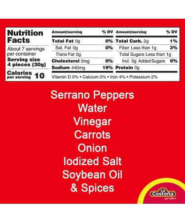 La Costea Serrano Peppers 12 Ounce Can - Pack of 12 - Buy Online on GoSupps.com
