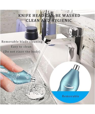 DRJKHL Ear and Nose Trimmer Hair Clipper Cordless Nose Trimmers for Man and Woman Portable Double Blade Trimming Tool with IPX7 - Buy Online on GoSupps.com