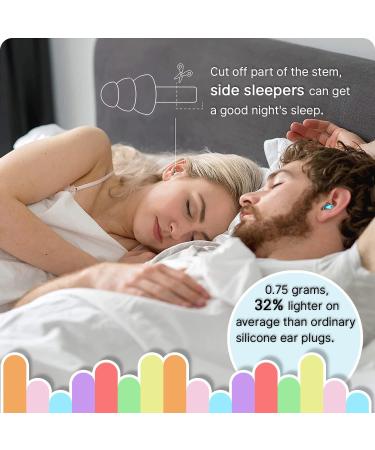 Soft Silicone Reusable Ear Plugs for Sleep - Noise Cancelling (4 Pairs) - Buy Online on GoSupps.com