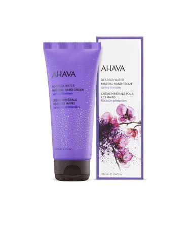 AHAVA Spring Blossom Mineral Hand Cream 3.4 Fl Oz - Hydrating Hand Cream for Soft Skin (Pack of 1) - Buy Online on GoSupps.com