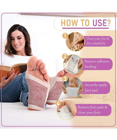 Natural Foot Pads 30PCS - Fatigue & Sore Relief - Improve Relaxation & Vital Energy - Deep Cleansing Patches - Buy Online on GoSupps.com