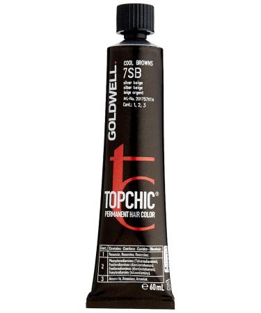 Goldwell Topchic Hair Color 7SB Silver Beige - 60ml Pack | International Shipping Available - Buy Online on GoSupps.com