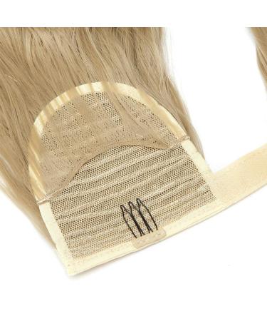 Tess Middle Blond Ponytail Hair Extensions - Clip-in Corn Wave Zopf - Real Hair Look - 20 (50cm) - 90g - Affordable Velcro Connection - Buy Online on GoSupps.com