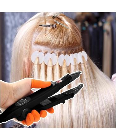 Hair extension iron Pro Hair Extensions Tools Heat Iron Connector Wand Melting Tool Set Italian Keratin Glue Hair Clips Finger Protector Comb - Buy Online on GoSupps.com