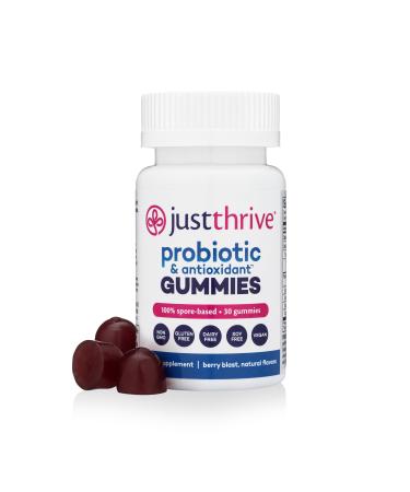 Just Thrive Probiotic Gummies - Kids Men and Womens Probiotic - for Digestive and Overall Health 30 Count 30 Count (Pack of 1)