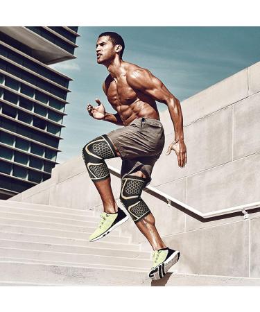 Professional Knee Pads & Brace Sleeve for Arthritis Pain Relief | Shock Absorption & Breathable Design for Running Hiking & Basketball - Buy Online on GoSupps.com