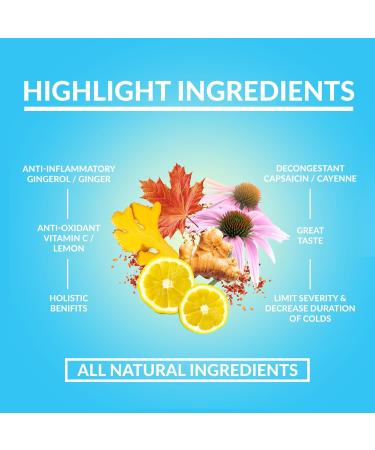goodvibes juice co. Sick Day | Natural Wellness Shot | Echinacea Ginger Lemon Cayenne Maple | Immunity Anti-Inflammatory Decongestion & Antioxidants | Vegan Gluten Free | 50mL Pouch (Pack of 12) 50 ml (Pack of 12) - Buy Online on GoSupps.com