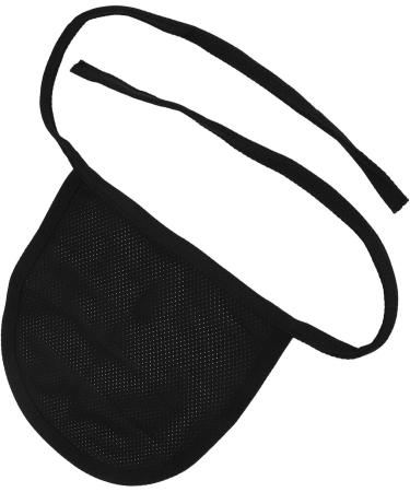 Cervical Stoma Cover - Breathable Lightweight Adjustable Neck Protection in Black | International Shipping - Buy Online on GoSupps.com