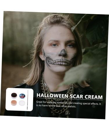 Halloween Scar Cream & Special Effects Makeup Set | Spatula Scab & Blood Modeling Wax | Perfect for Pro/Amateur Use - Buy Online on GoSupps.com