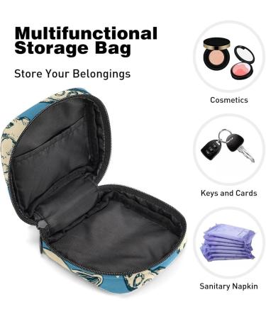 Women's Portable Period Kit Bag - Astronauts & Aliens Storage Pockets | Feminine Product Holder - Buy Online on GoSupps.com