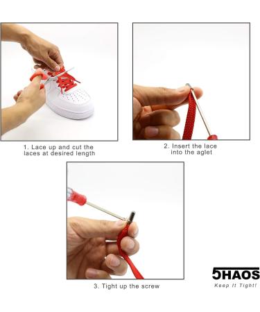 Chaos Vibrant Reflective Black Shoelaces - Fun Design with Metal Aglets | 47 (120cm) | 1 Pair - Buy Online on GoSupps.com