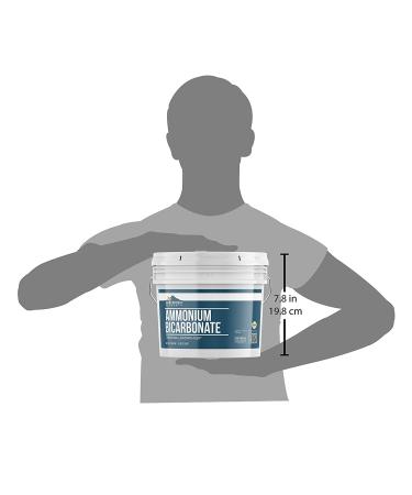 Earthborn Elements Ammonium Bicarbonate Powder - 1 Gallon Resealable Bucket, 128 Fl Oz - Bakers Ammonia for Flat Baked Goods - Buy Online on GoSupps.com