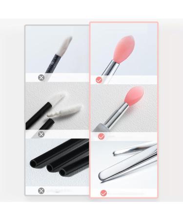 Silicone Lip Brush Applicator Silicone Lip Brush with Lid 3 Pieces Portable Lip Brushes Reusable Lip Applicators Lip Gloss Brush Lipstick Brush Makeup Applicator Beauty-To - Buy Online on GoSupps.com