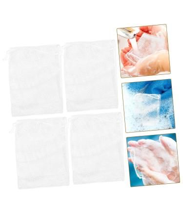 FRCOLOR 4pcs Exfoliating Soap Holder - Drawstring Soap Saver Bag & Mesh Pouch for Facial Cleansing - Ideal for Soap Storage & Exfoliation - Buy Online on GoSupps.com