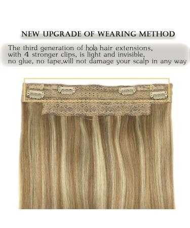 GOO GOO Human Hair Extensions 12 Inch Light Blonde Highlighted Golden P16/22 - Buy Online on GoSupps.com