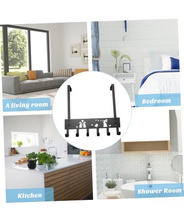 Rabbit Storage Rack Over The Door Racks Over Door Coat Hooks Door Hanging Hat Rack Metal s Hooks Black Clothes Hangers Over Door Towel Hook Iron Storage Shelf Hanging Hook Hook up - Buy Online on GoSupps.com