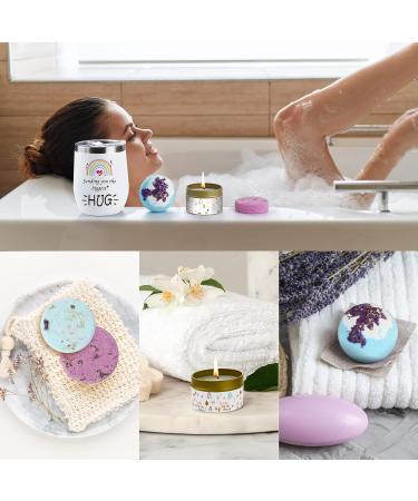 Spa Care Package for Women: Relaxing Gifts, Unique Birthday & Get Well Soon Gifts, Thinking of You Gift Basket - Blue - Buy Online on GoSupps.com