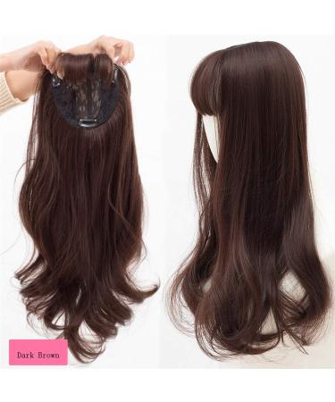 22" Long Wavy Hair Clip In Hair Extensions for Women with Thinning Hair