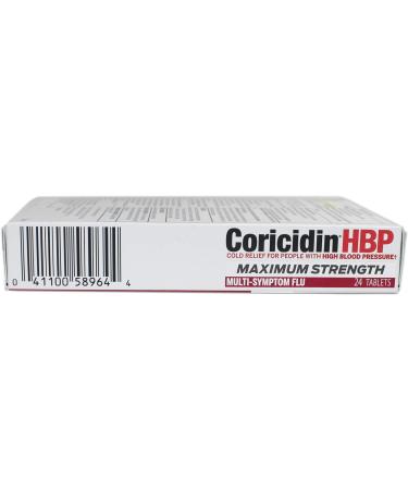 Coricidin HBP Max Strength Flu Relief Tablets - 20 Count - Buy Online on GoSupps.com