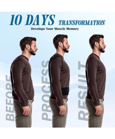 Back Brace Posture Corrector for Men & Women - Adjustable Full Back Support for Scoliosis Relief Hunchback Correction & Pain Relief - Large Size - Buy Online on GoSupps.com