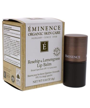 Eminence Organic Skincare Rosehip & Lemongrass Lip Balm SPF 15 - 0.14 oz | Buy Internationally - Buy Online on GoSupps.com